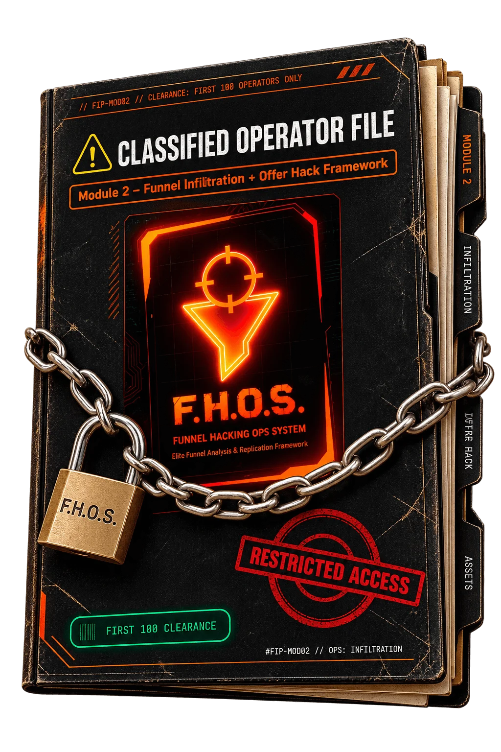 The Black File — classified operator file, Module 2: Funnel Infiltration + Offer Hack Framework